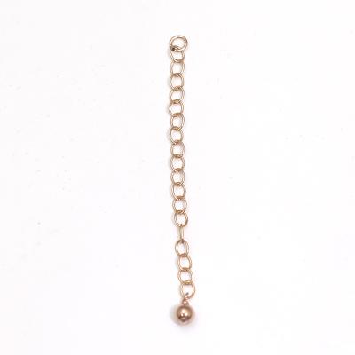 China Gifts888 Classic 14k Rose Extender Chains With Jewelry Gold Filled Connect Necklace Chain for sale