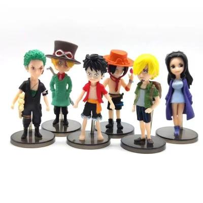 China Toy One Piece Cake Decoration Anime Character Mini Figure Toy Doll Accessories From Toy Factory Price Animation Cartoon Model for sale