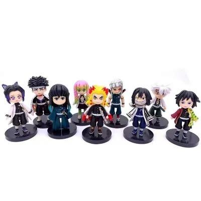 China Cartoon Toy Spot Production High Quality Ornaments PVC Anime Figure Demon Slayer Figure for sale