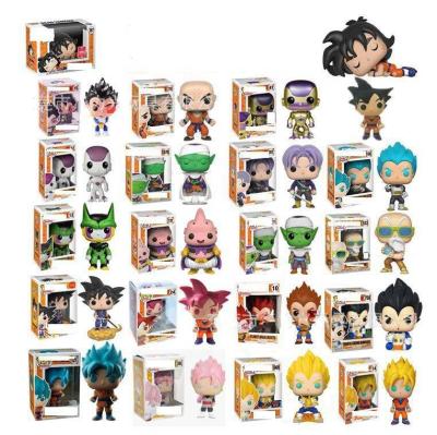 China Cartoon Toy 10cm Hot Selling Model Toy Dragon Bal Z Dragon Bal Pop Goku Vegeta Buu 4 Inch Dragon Bal Z Noise for sale