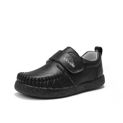 China Hot sale high quality children's school children's sports shoes black leather formal wear anti-skid flat fancy walking running shoes for sale