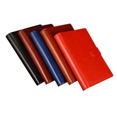 China Wholesale A5 Hardcover Free Sample Book Leather Business Loose-leaf Notebook Logo Planner Printing Custom Made for sale