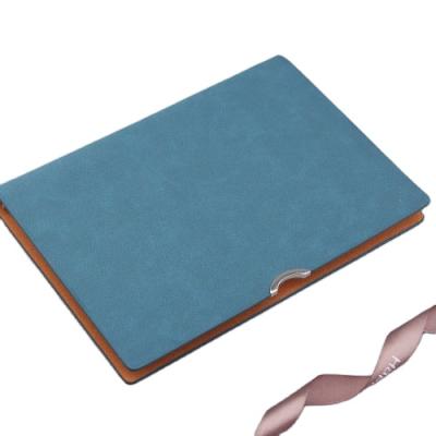 China Wholesale A5 Hardcover Book Manufacturers Customized Logo Leather Notebook Office Meeting Sewing Notebook for sale