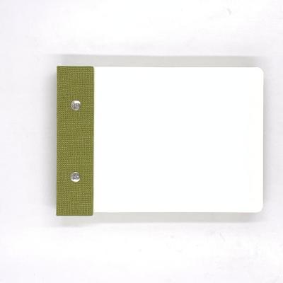 China Printed PU Leather A5 Notepad Punched Tear Off Thicken Blank Inner Page For Students Office Custom for sale