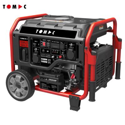 China Tomac Open Frame Gasoline Inverter Generator 5500W TC60003 for sale