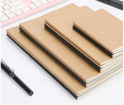 China Eco-friendly Kraft Paper Yarn Cover Notebooks 60 Pages 30 Sheets 100 Gsm Kraft Bulk Paper Notebook for sale