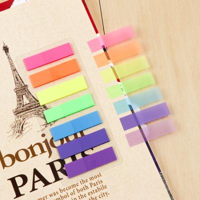 China Self adhesive flags assorted color combo pack, total 140 flags, 200pcs 1.8 in. length 0.5 inch width flags, 7 colors/pack, sticky pet notes for sale