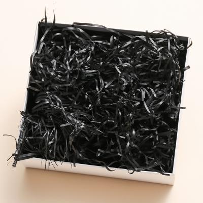 China Wholesale Waterproof 100g/Bag Rose Gold Black Decorative Paper Fold Paper Cutting Shred Shredded Paper For Gift Box Basket Filler for sale