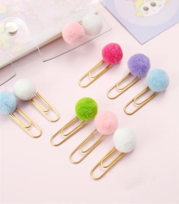 China Pom Pom Christmas Planner Clips Eco-Friendly - Colorful Jumbo Decorative Paper Clip Custom - Traveler's Notebook Bookmark - The Happy Planner for sale