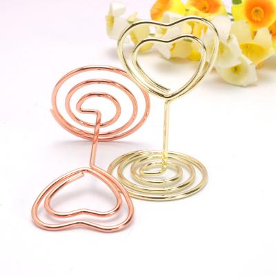 China Stationery 50cm Table Number Holder Wedding Table Name Card Holder Clips Picture Note Photo Clip Holder for sale