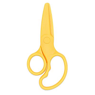 China Plastic Toddler Kindergarten Scissors Stationery Safety Scissors Kids Practice Paper-Cutting and Office Scissors for sale