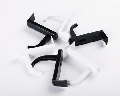 China Headphone Stand Holder Gaming Headphones Hanger Mount Under Computer Hook Clip for All Headsets, 7.5*2.5*5.3cm Black and White for sale