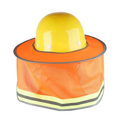 China Wholesale High Reflective Breathable Worker Helmet Hard Hat Sun Shade Brim Mesh Folding Hard Hat Sun Shade for sale