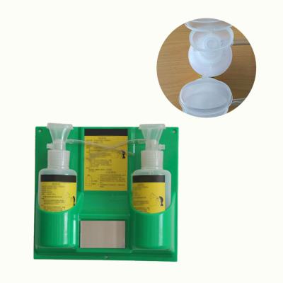 China Wall Mountable Emergency Eye Wash Station Compact Eyewash kit Double 500ml Eyewash Replacement Bottle zu verkaufen