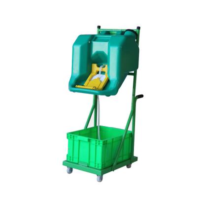 China 16 Gallon Laboratory Portable Eyewash Station Safety Emergency Trolley Eye Shower for sale