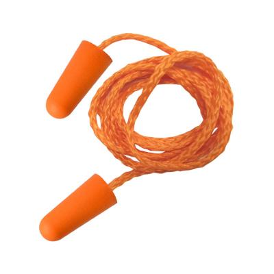 China Wholesale PU foam earplug cord high noise reduction earplug outdoor work flight study sleep soundproof earplugs en venta