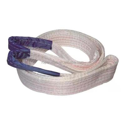 China Webbbing Sling Endless Flat Woven Nylon Webbing Sling White Color Webbing Sling for sale