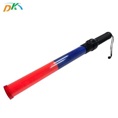 China High DK Battery LED Flashing Light Police Wand Traffic Lights Safety Reflective Warning Stick for sale