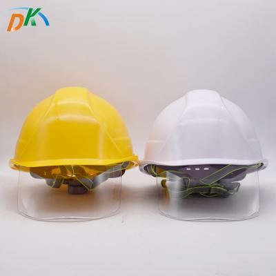 China High Strength Hot Selling DK Occupational Safety Helmet With Visor For Construction Workers for sale