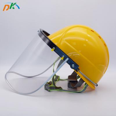 China American DK Safety Helmet Sun Visor Engineering Construction Full Face High Strength Hard Hat for sale