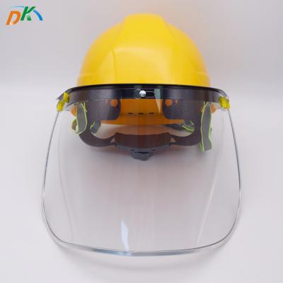 China Hard Hat Hard Hat Safety Helmet DK CE EN397 Work Safety Helmet With Removable Sun Visor Protective Mask Helmets For Sale for sale