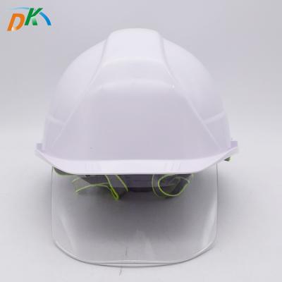 China Electric Construction Work Safety Hard Hats With PC Removeable Visor for sale