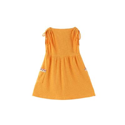 China Wholesale custom made stripe children's fashion style girl's washable children's dress designer soft summer supplier for sale