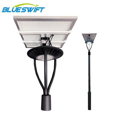 China 2020 New Garden Style Lamp Light Pole LED Waterproof Outdoor Garden Light With Big Solar Panel for sale