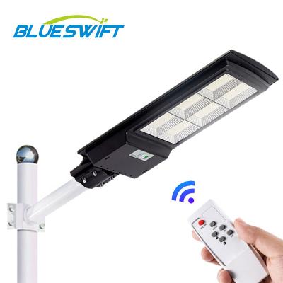 China ROAD outdoor waterproof road lighting ip65 SMD 80w 120w integrated all in one solar LED street light with remote control for sale