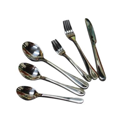 China Sustainable Tenedores Stainless Steel Fork And Knife Set Cutlery Spoon Set Kitchen Luxury Cutlery Set Flatware Home Restaurant Hotel for sale