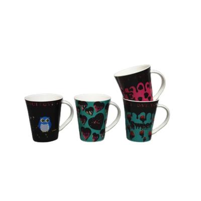 China Wholesale Ceramic Printed Coffee Viable Color Changing Taza Mug Supllier Coffee Mug Home Resturant Hotel for sale