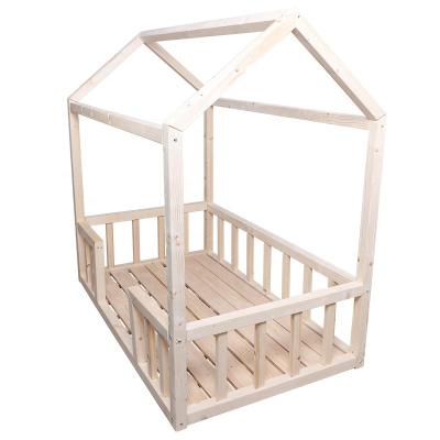 China Easy Assemble Kids Furniture / Kids Bedroom Wooden House Shaped Kids Bed for sale