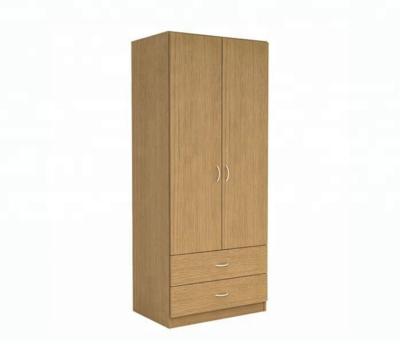 China (Size) 2 high gloss adjustable drawers and MDF wooden wardrobe for sale