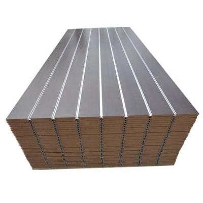 China New Design High Quality Slot MDF Moisture Proof Slotted MDF With 7 Lines for sale