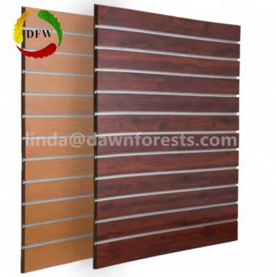 China 1200*1200 E1 Moisture Proof Wooden Display Slotted MDF / Slatwall for sale