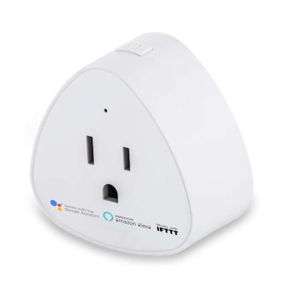 China Commercial New Arrival 16A Mini WiFi Smart Plug Socket Life App US Canada Amazon Alexa Google Smart Home Assistant Smart Energy Meter for sale