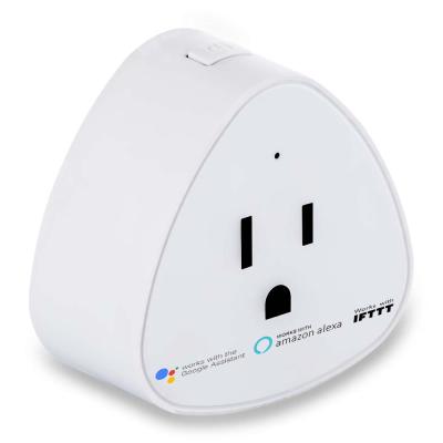 China Commercial US/CA/MX Amazon Alexa Google Assistant Voice Control Mini Socket Wifi Smart Plug 16A Surge Overload Protection For Smart Home for sale