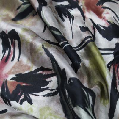 China Plain habotai silk fabric pure silk fabric digital printing silk fabric for scarf for sale