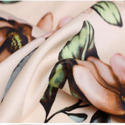 China Wholesale Pure Silk Fabric 100% Viable Silk Satin Fabric Silk Fabric For Pajamas And Blouses for sale