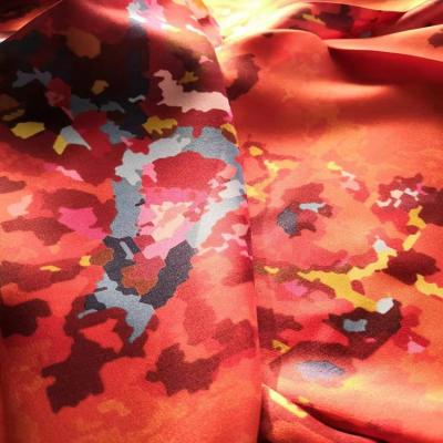 China Silk scarf 100% satin square silk scarf digital printing silk scarf printed for sale