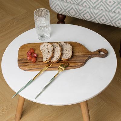 China Viable Cutting Board Wooden Mini Cheese Boards With Handle Acacia Wood Cheese Cutting Board For Bread for sale