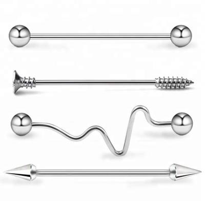 China Basic Industrial 316L Stainless Steel Barbell Piercing Body Jewelry for sale