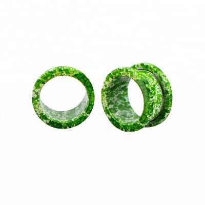 China Splatter Stainless Steel Splatter Painted Ear Tunnel Plug Perforation for sale