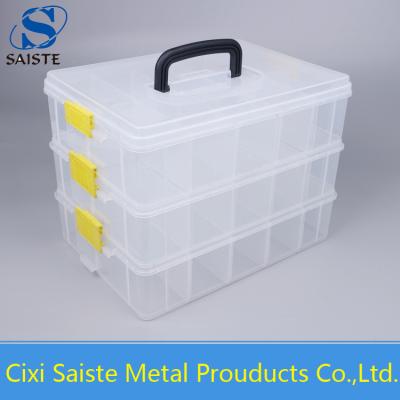 China Flexible Parts Box Detachable Compartment Box Material Three-Layer Box for sale