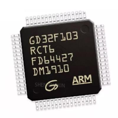 China IC chip GD32F103RCT6 GD32F103RET6 GD32F103RBT6 GD32F103C8T6 GD32F103R8T6 ARM CORTEX M3 MCU LQFP64 standard circuits GD32F103RCT6 for sale