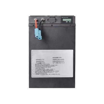 China Electric Bicycles/Scooters Manufacture Ternary Lithium E-bike Scooter Motorcycle Battery 72v 60ah Lifepo4 Rechargeable Battery for sale