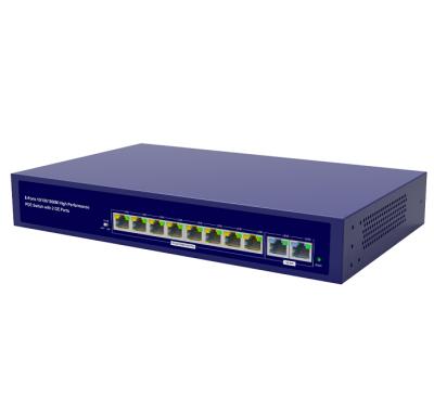 China IP Camera 10 Ports PoE Gigabit Switch with Gigabit Uplink Ports and Gigabit PoE Ports, Camera POE Switch for sale