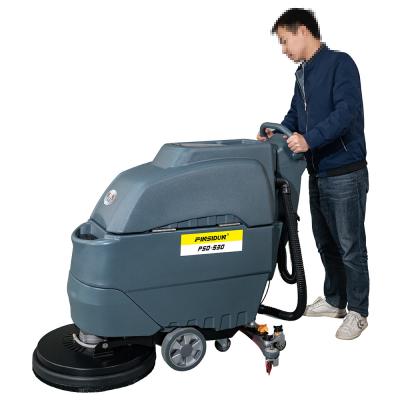 China Walk Behind Factory Sweeper Orbital Floor Cleaner Scrubber Machine for sale