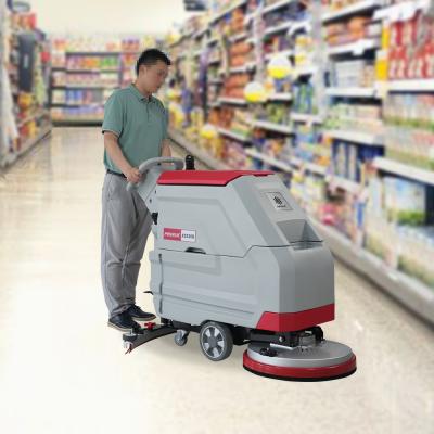 Cina Capacità del serbatoio 60L senza fili automatico Walking Behind Floor Scrubber Machine per il garage in vendita