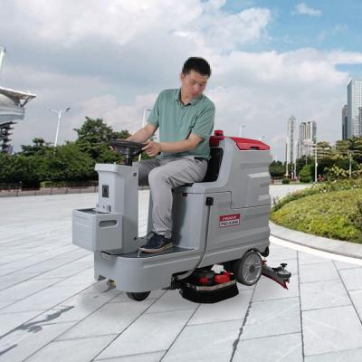 Cina Lavatrice a doppia spazzola automatica ride on floor scrubber in vendita